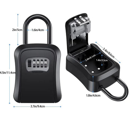 Key Lock Box, Wall Mounted Key Safe Box