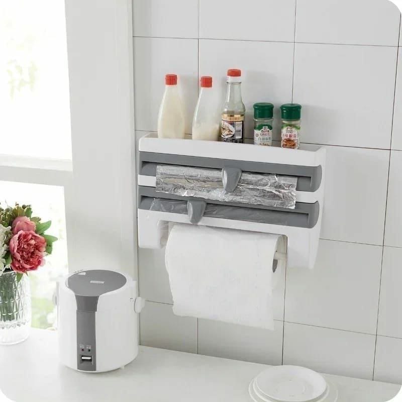 Big size Triple paper dispenser with top shelf