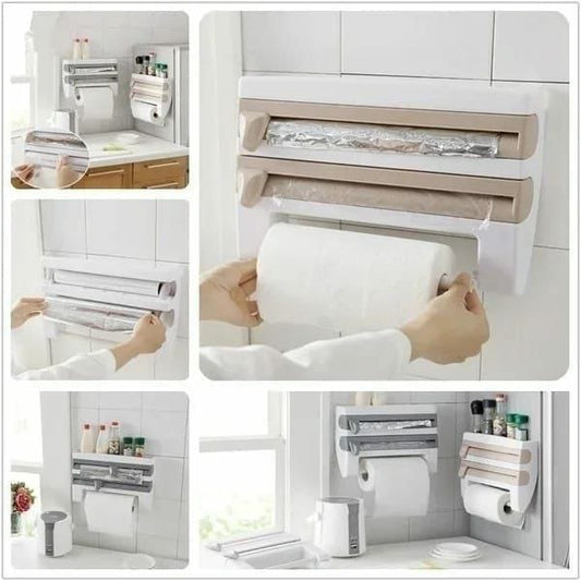 Big size Triple paper dispenser with top shelf