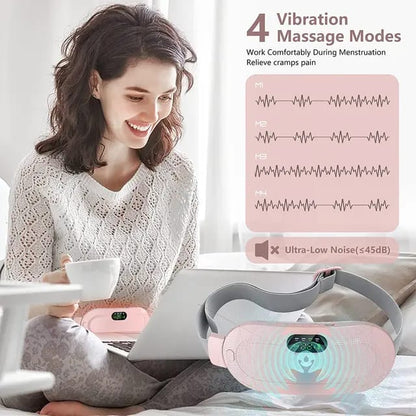 Cramp care thermal pad waist heating and massage belt for pain relief