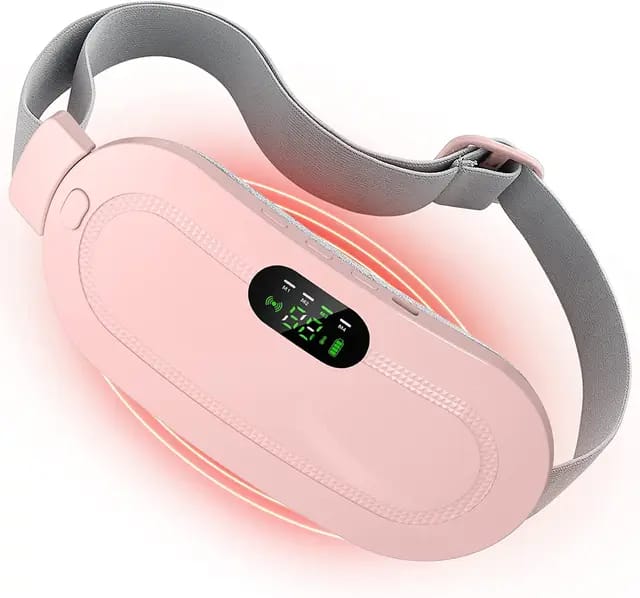Cramp care thermal pad waist heating and massage belt for pain relief
