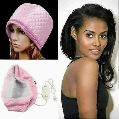 Thermal Steaming Cap – Heat Therapy Hair Treatment Cap for Natural Hair, Scalp Care & Moisture Lock Reusable, Adjustable & Salon-Quality