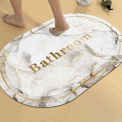 Microfiber bathroom mat