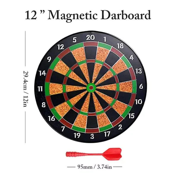 Magnetic dart board set