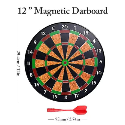Magnetic dart board set