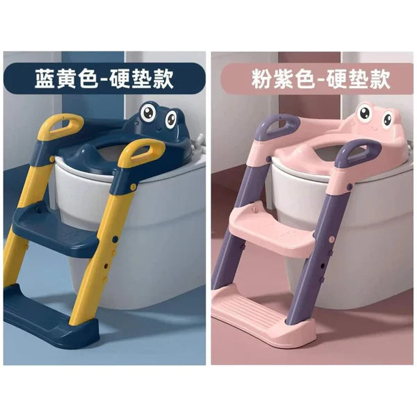Kids Toilet Training Seat with Ladder Adjustable Toddler Potty Chair for Toilet Training