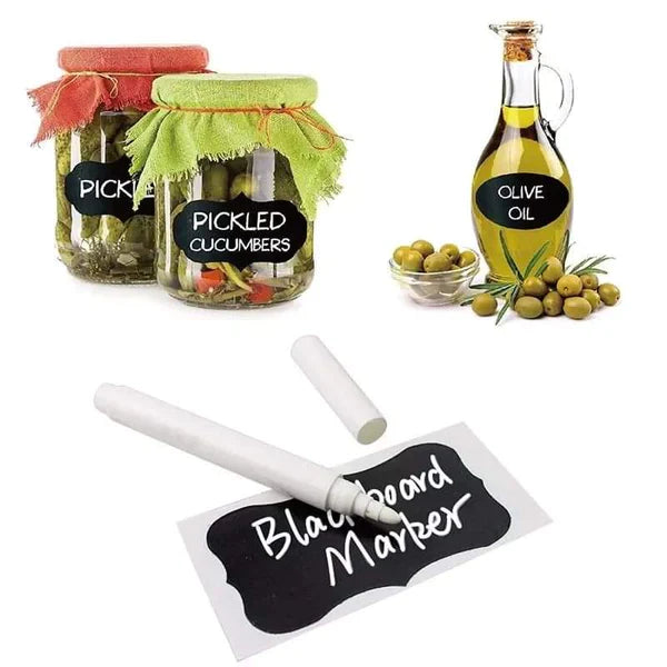 Re- usable jar stickers set of 80+ free Pen