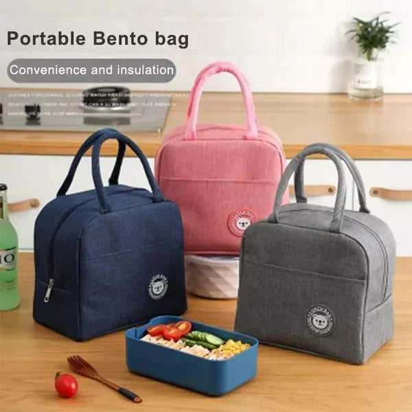 Portable insulated lunch bag