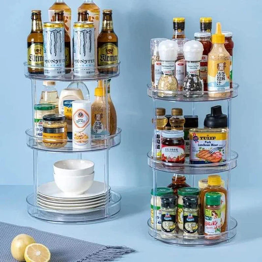3 layer 360 Rotation Cabinet Turntable Organizer/Lazy Susan