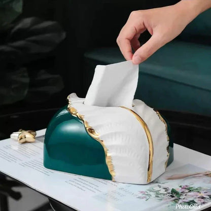 Elegant and classy ceramic serviette holder
