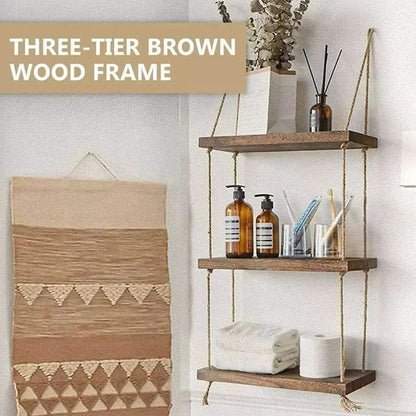 3Tier Rustic floating shelves/ organizer rack