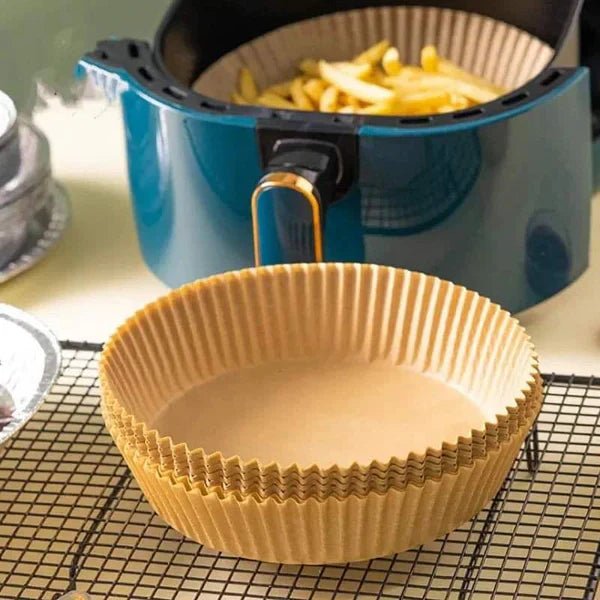 50pcs Disposable Air Fryer Parchment Paper Liners – Nonstick & Oil-Proof