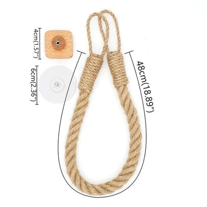 Rustic Farmhouse Rope Tissue Holder