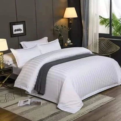 White striped Duvet Cover