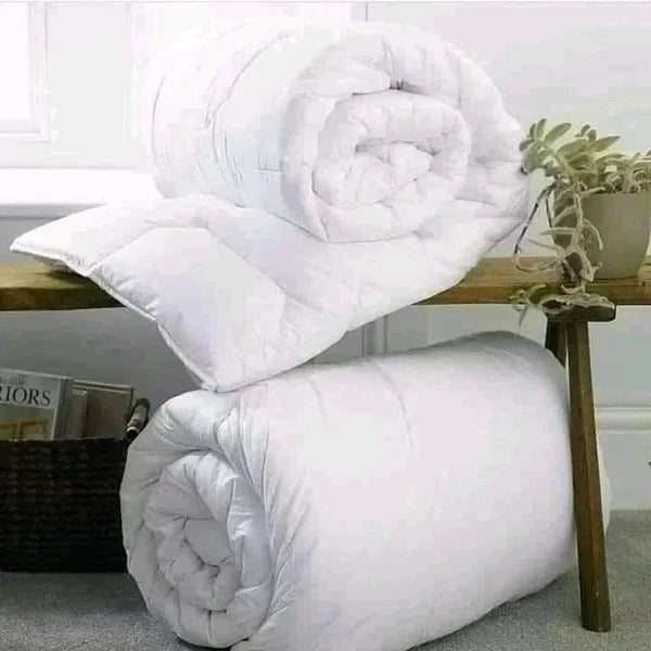 Plain White Binded Cotton Duvet
