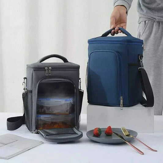 Premium 2 compartment insulated lunch bag large capacity