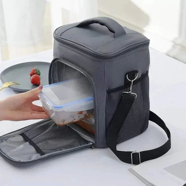 Premium 2 compartment insulated lunch bag large capacity