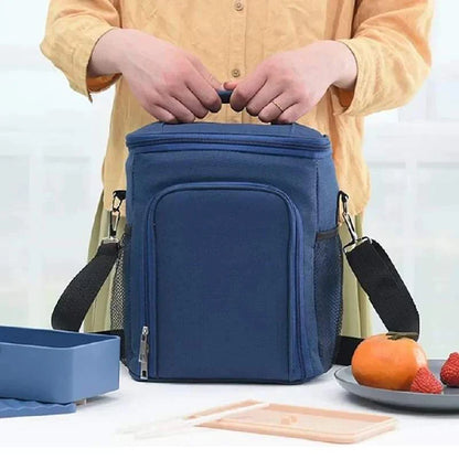 Premium 2 compartment insulated lunch bag large capacity