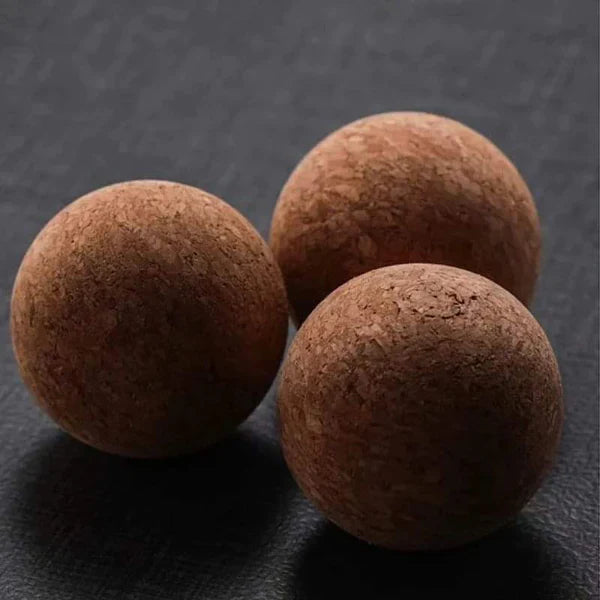 Bar-Shaped Open Ball Cork Transparent Jar with Bamboo Lid