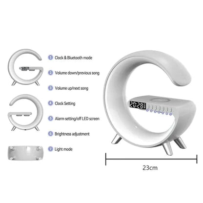 3in 1 Rainbow Light/Wireless Charger)Speaker