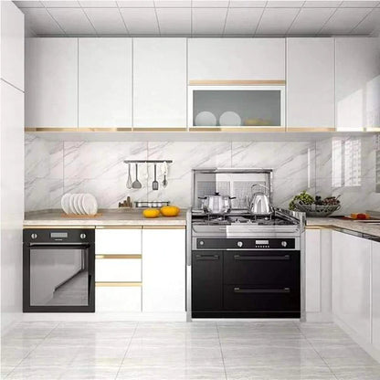 10M Self-adhesive plain white contact wallpaper