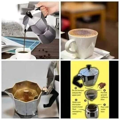 600Ml Aluminium mocha/coffee maker pot