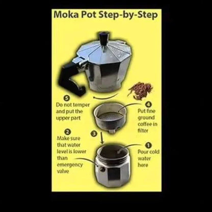 600Ml Aluminium mocha/coffee maker pot