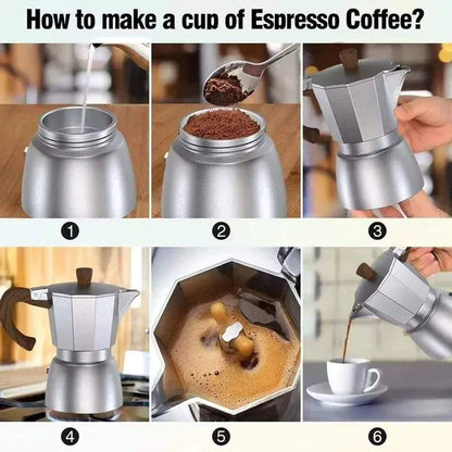 600Ml Aluminium mocha/coffee maker pot