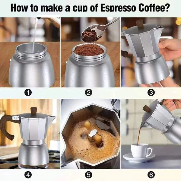 600Ml Aluminium mocha/coffee maker pot