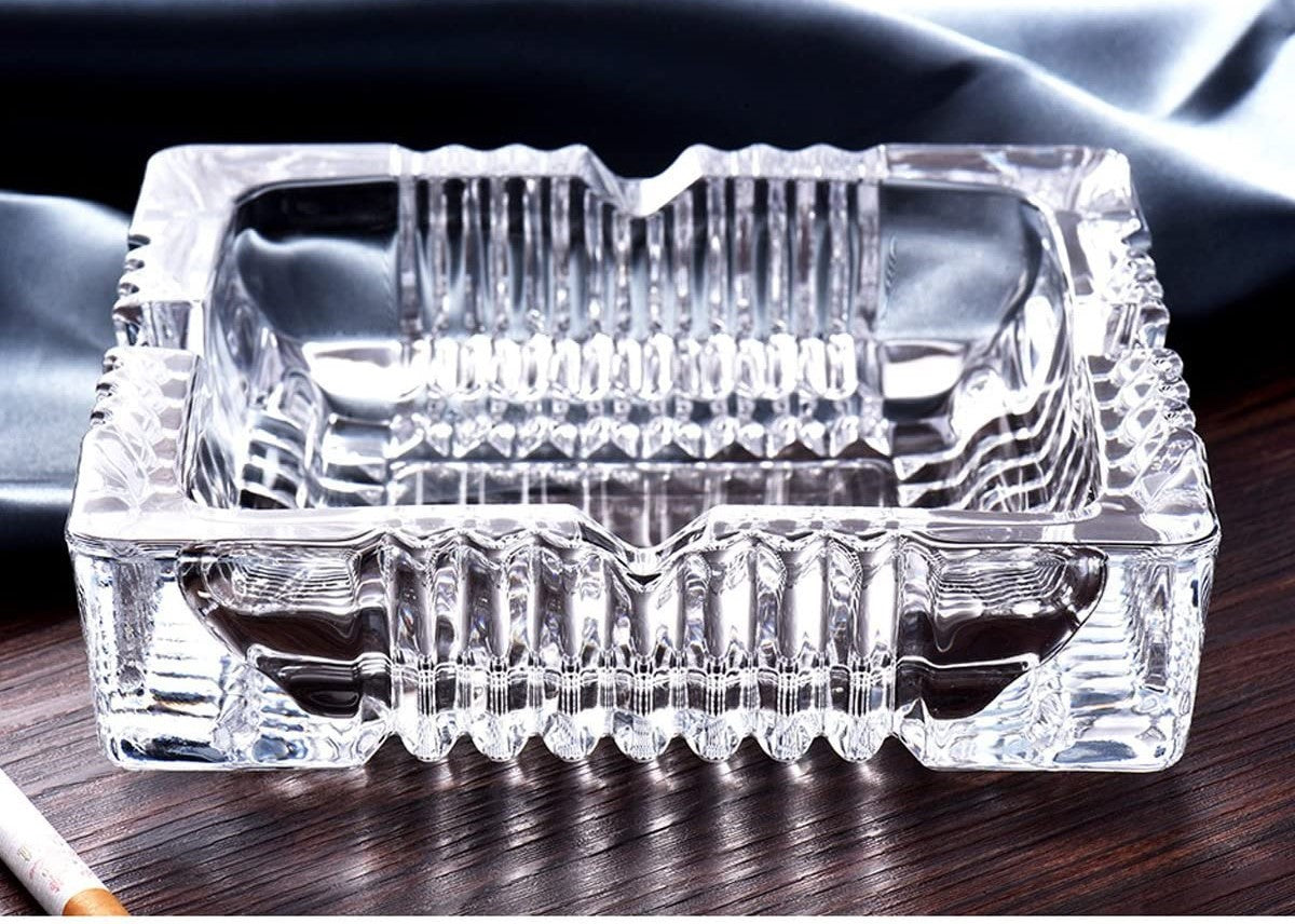 2pcs Glass Ash tray