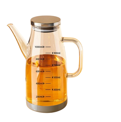 High Borosilicate Glass Oil Bottle with silicone base