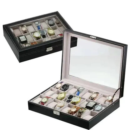 Leather watch case