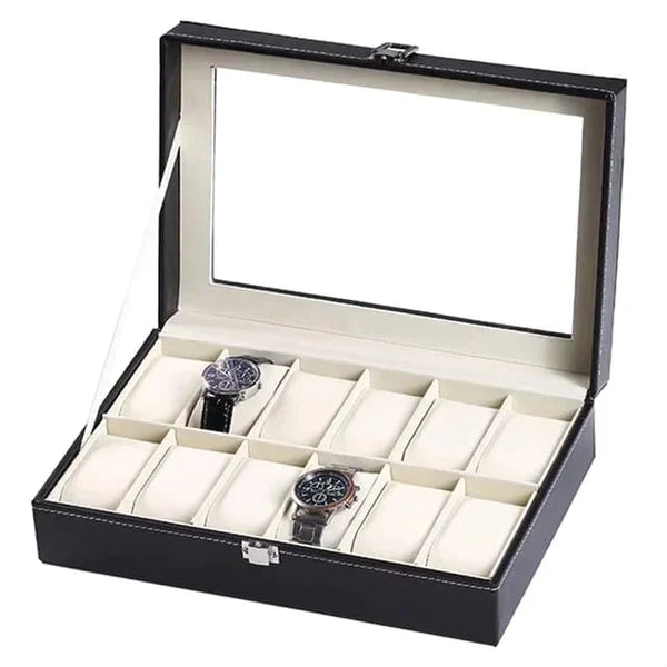 Leather watch case