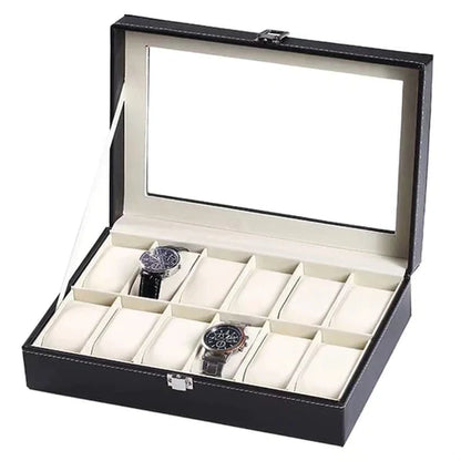 Leather watch case