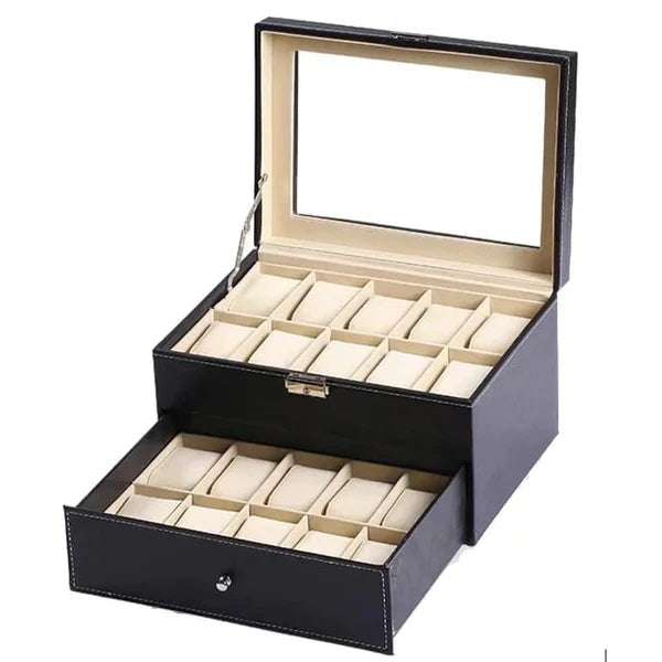 Leather watch case