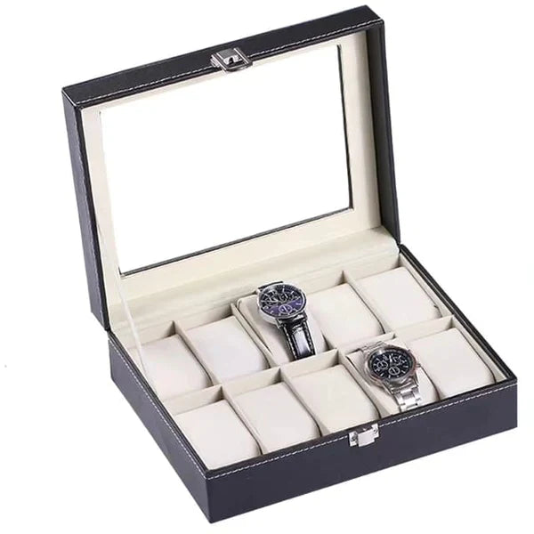 Leather watch case