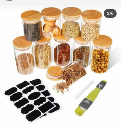 Glass Canisters 12pcs
