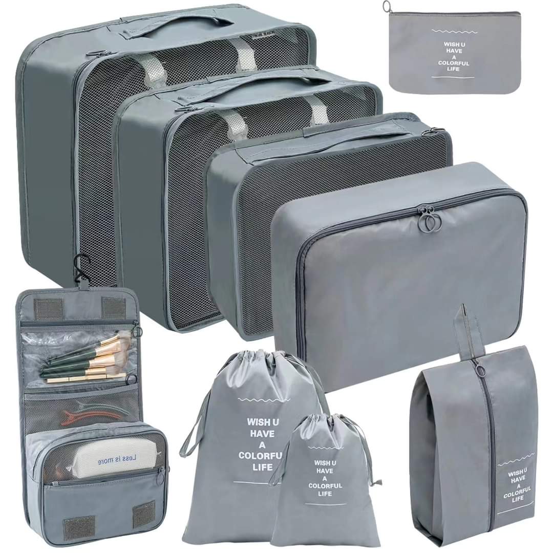 9pcs Luggage Travel Organizers