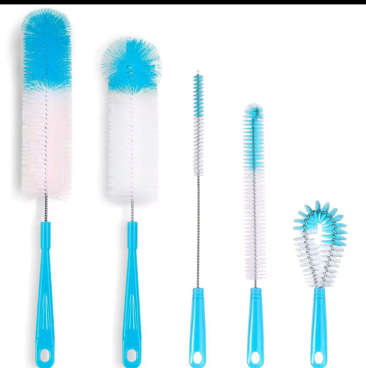 5 Pcs Long Bottle Brush Cleaner set