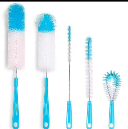 5 Pcs Long Bottle Brush Cleaner set