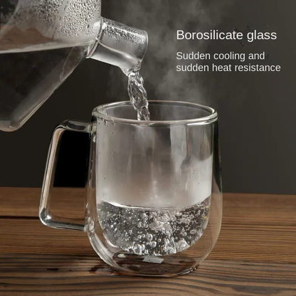 Borosilicate Double Walled mug 400ml 4pcs