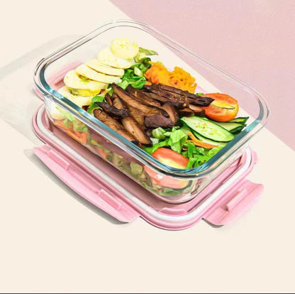 High borosilicate Glass food containers 
1050ml