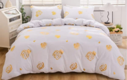 Marble and tufted duvet cover