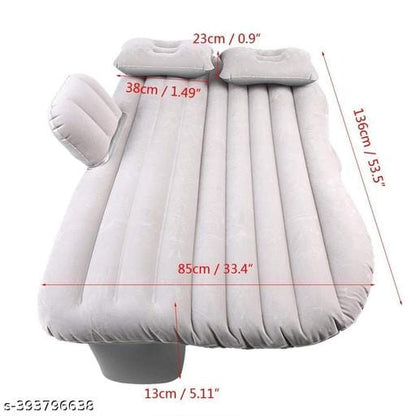 Portable inflatable car back seat bed