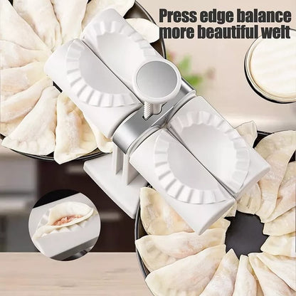 Fully Automatic Double Head Press Dumplings Machine.