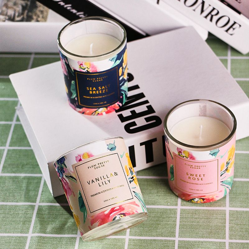 Botanical Scents Aromatherapy Scented Candles (set of 3)