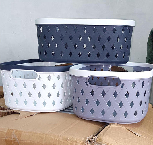 New Design Multi-Colored Plastic Organizing & Dustproof Storage Baskets / Organizers