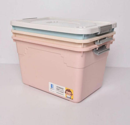 80 Litres Storage Box with Wheels – Large Capacity Foldable Plastic Organizer – Durable, Stackable & Dustproof Bin for Home, Office, Moving & Seasonal Storage