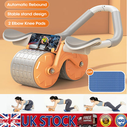 2 elbow pad automatic rebound healthy abdominal wheel