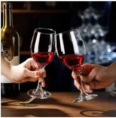 Crystall Clear Glass Wine Glasses 6pcs